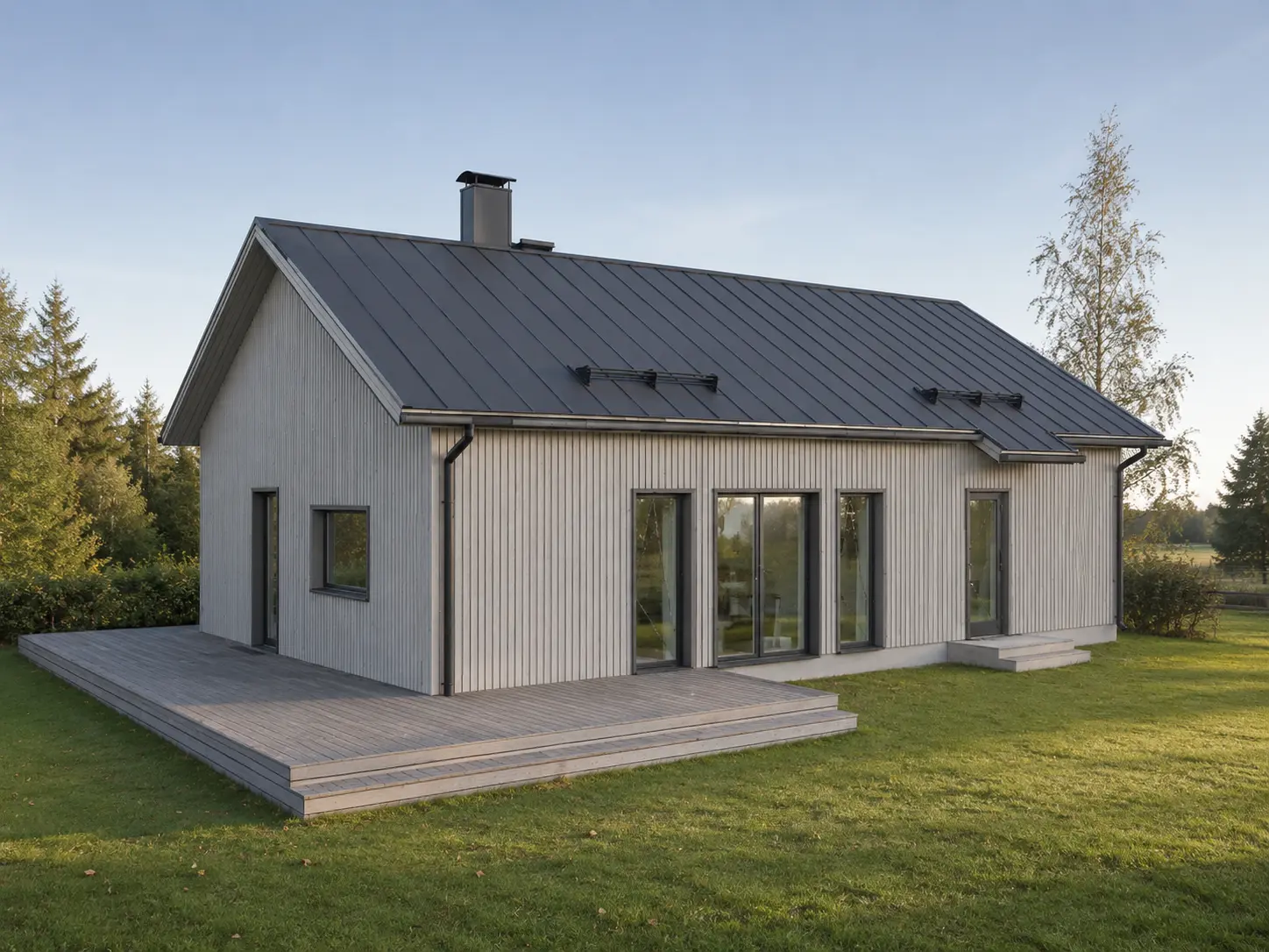 Terrassiga elamu – Arhitektuurne projekt