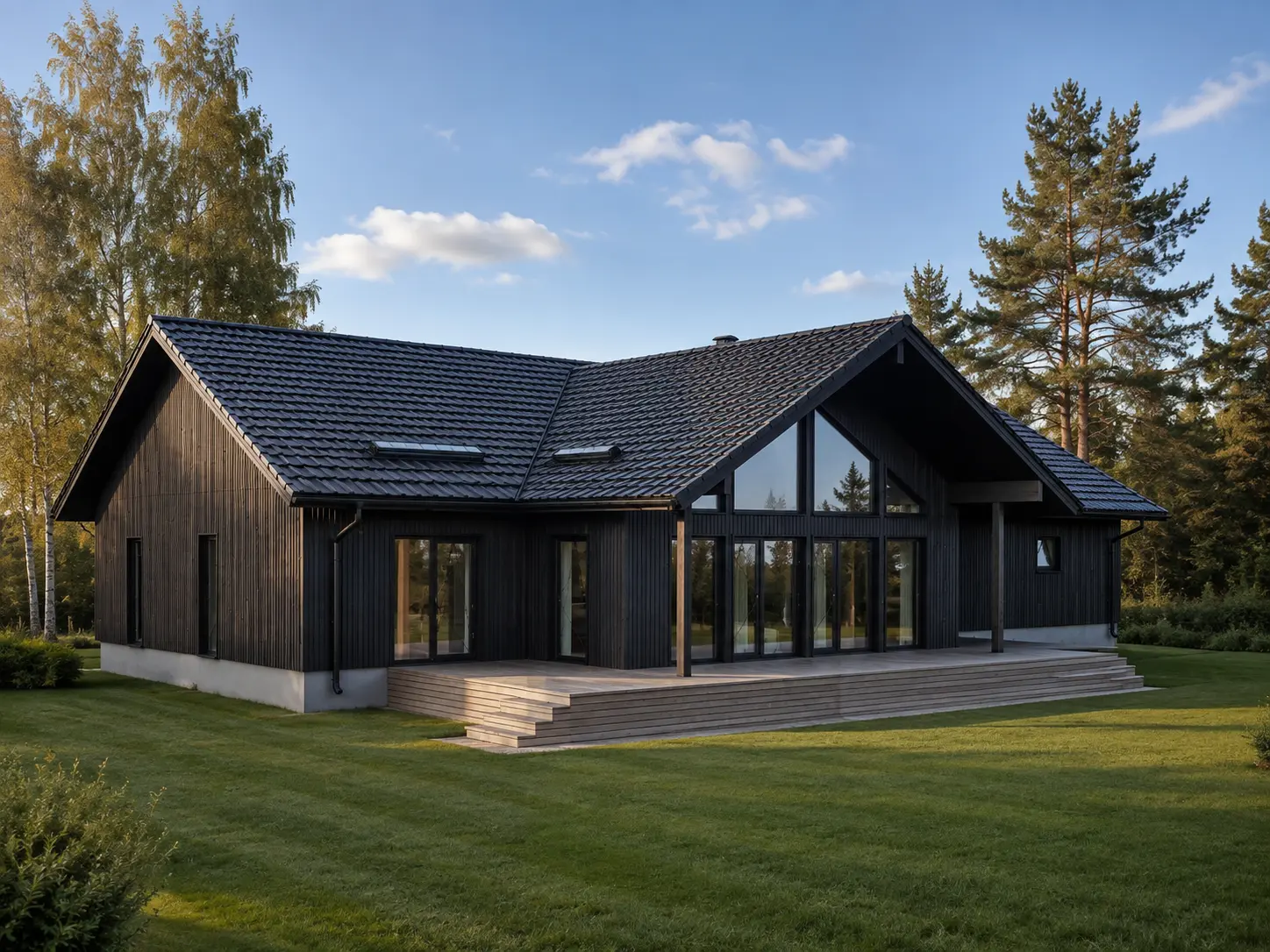 Ristviiluga puitelamu – Arhitektuurne projekt